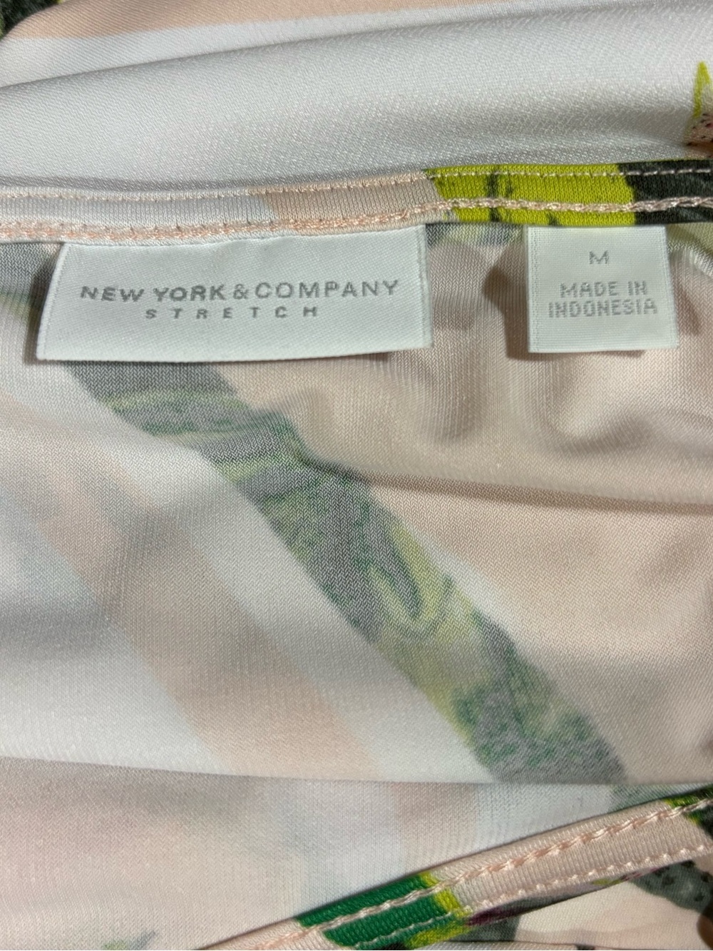 New York & Company High-Neck Tropical Print Floral Wide-Leg Jumpsuit - Picture 10 of 10